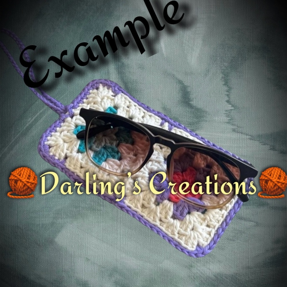 Handmade Crochet Sunglasses Pouch - Picture 2 of 2